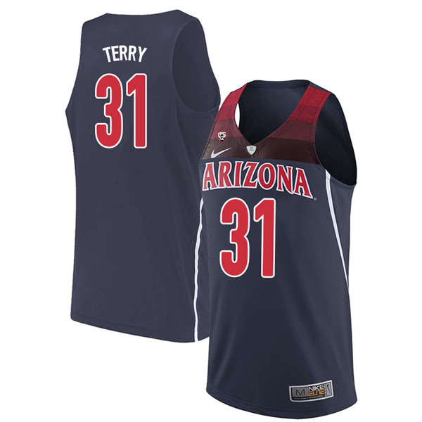 2018 Men #31 Jason Terry Arizona Wildcats College Basketball Jerseys Sale-Navy